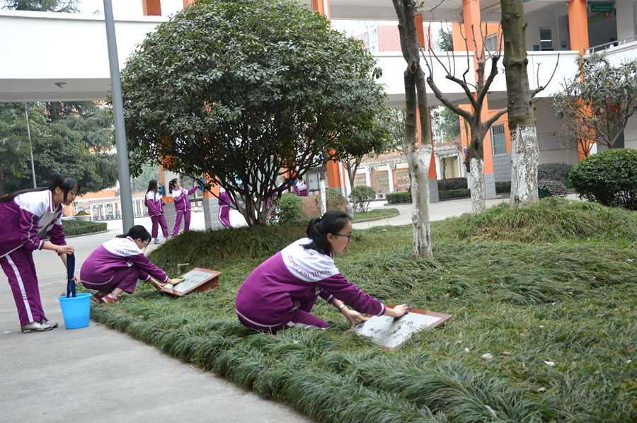 提升學校的文化品位和校園美化