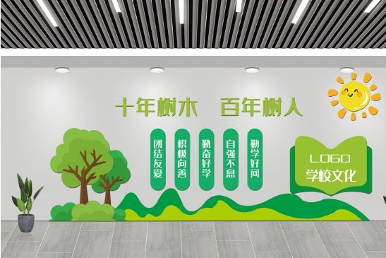 校園文化墻設(shè)計，不同的場合有不同的風(fēng)格